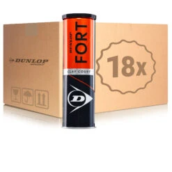 Dunlop Fort Clay Court 18 Tubes De 4