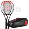Wilson 2x Clash 100 Pro (Tour) + Sac De Tennis