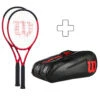 Wilson 2x Clash 100 Pro V2.0 + Sac De Tennis